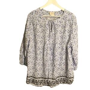 Boho blouse 2X EUC